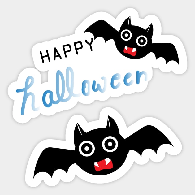 Halloween Bat doodle Sticker by satyam012